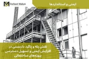 نقش پله و پاگرد داربستی در افزایش ایمنی و تسهیل دسترسی پروژه‌های ساختمانی | داربست مکان