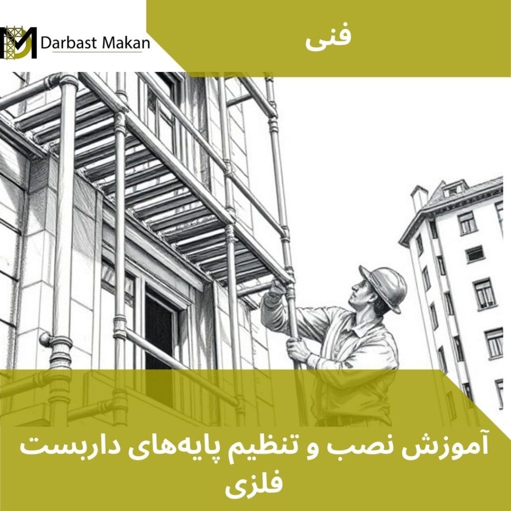 تصویر شاخص آموزش نصب و تنظیم پایه‌های داربست فلزی | داربست مکان